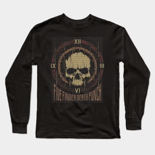 Five Finger Death Punch Vintage Skull Long Sleeve T-Shirt